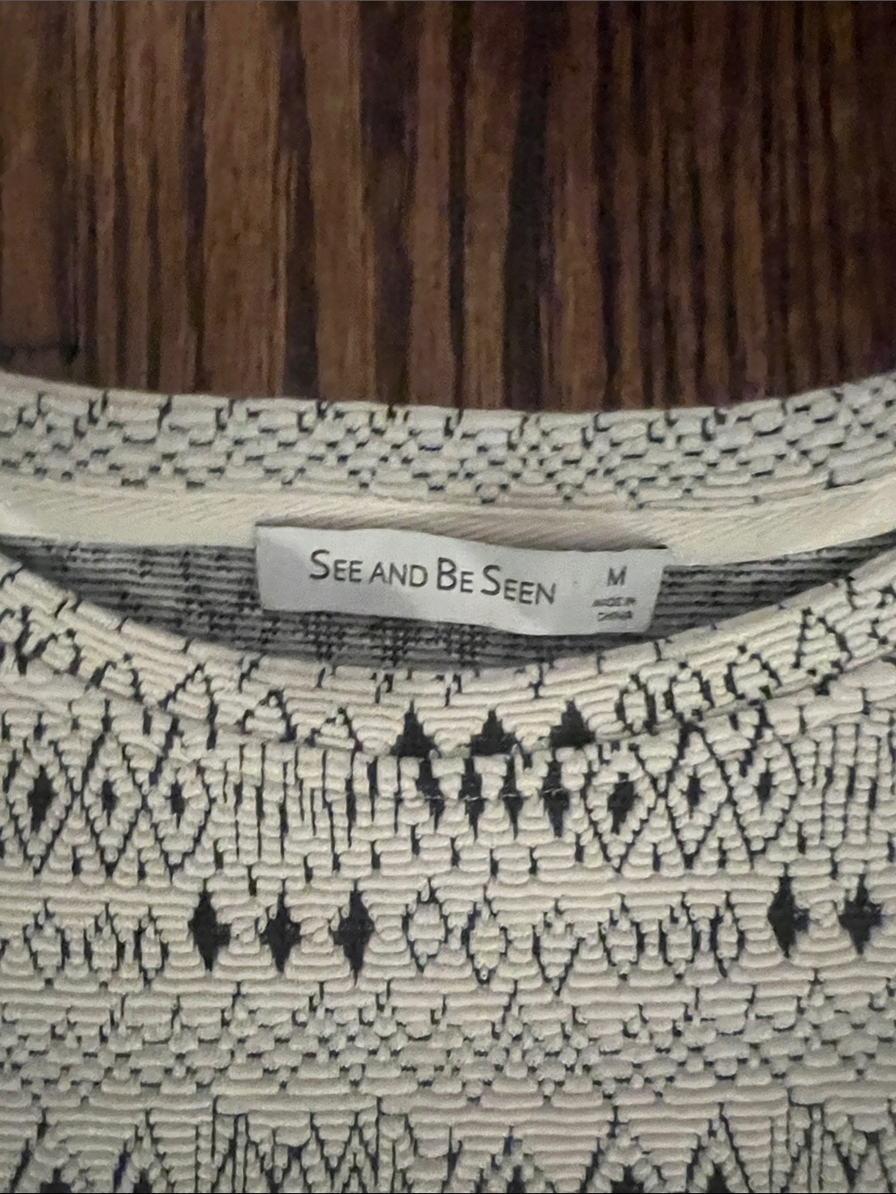 White Patterned Two-Piece Set - Picture 2 of 2